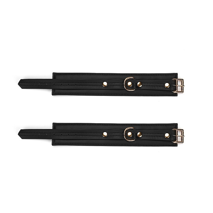 Поножи Liebe Seele Black Organosilicon Anklecuffs, экокожа