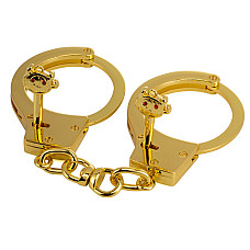 Наручники LOCKINK Pretty-sub Handcuffs, золотистые, металлические, можно открыть без ключа