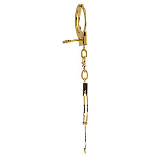 Наручники LOCKINK Pretty-sub Handcuffs, золотистые, металлические, можно открыть без ключа