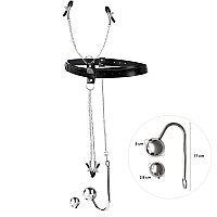 Бондажний набір із металевим анальним гаком №4 Art of Sex Blanca Bondage set with anal hook №4