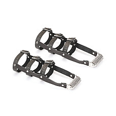 Шкіряна портупея для гомілкостопу зі шпорами Liebe Seele Leather High Heel Ankle Harness Silver