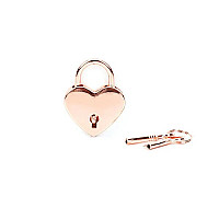 Замочок Liebe Seele Heart Shape Padlock Rose Gold (2 шт)