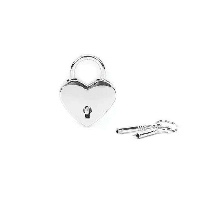 Замочек-сердечко Liebe Seele Heart Shape Padlock Silver (2 шт), универсальный