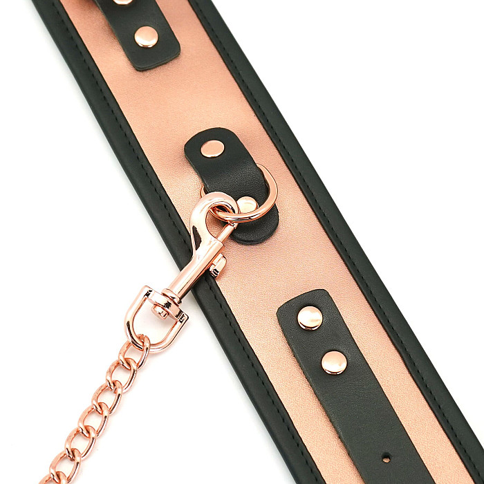 Поножи Liebe Seele Rose Gold Memory Ankle Cuffs, натуральная кожа, розовое золото