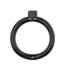 Клетка для пениса LOCKINK SEVANDA Plastic Penis Chastity Cage, черная, 3 кольца разных размеров