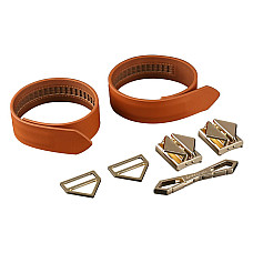 Набор фиксаторов для рук и ног LOCKINK Hogtie Set, коричневый, ремни из натуральной кожи