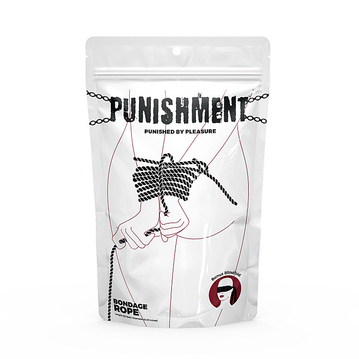 Мотузка для шибарі Punishment - Bondage Rope - Black