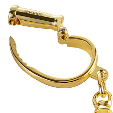 Наручники LOCKINK Love-slave Handcuffs, золотистые, металлические, в форме стремян
