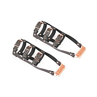 Шкіряна портупея для гомілкостопу зі шпорамиLiebe Seele Leather High Heel Ankle Harness Rose Gold
