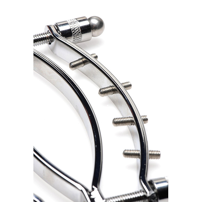 Зажим для вагины Master Series: Spread 'Em Poker Vagina Clamp with Adjustable Pressure Screws, шипы