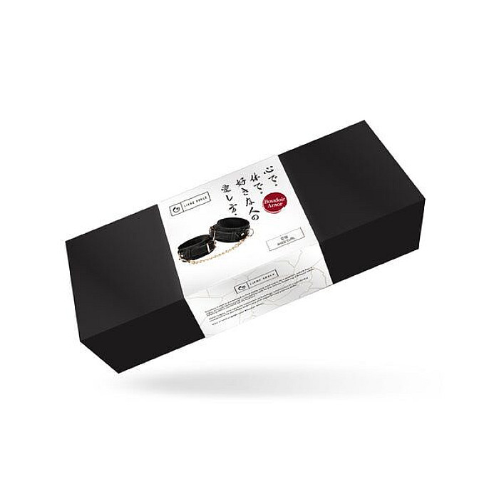 Поножи Liebe Seele Boudoir Amor Ankle Cuffs Black, съемная соединительная цепочка