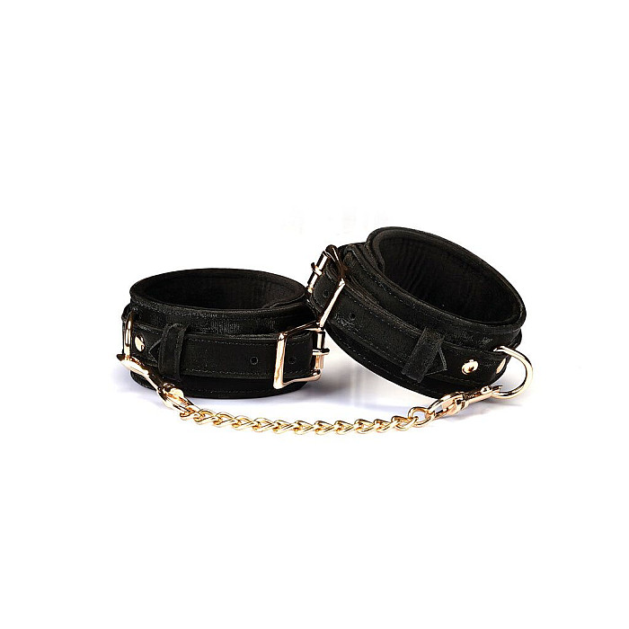 Поножи Liebe Seele Boudoir Amor Ankle Cuffs Black, съемная соединительная цепочка