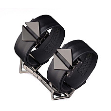 Набор фиксаторов для рук и ног LOCKINK Hogtie Set, черный, ремни из натуральной кожи
