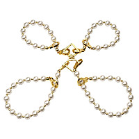 Перлинні наручники та поножі LOCKINK Pearl Bondage & Restraint Set