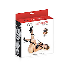Фіксатори для ніг Fetish Tentation Neck and Ankle Strap з маскою на очі