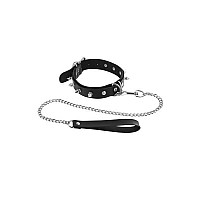 Ошейник с шипами и с поводком Fetish Tentation Spikes and Leash