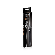 Повідець Fetish Tentation Premium Metal leash with cowhide leather wrist 115 см