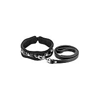 Поводок с ошейником Fetish Tentation Premium Patent Leather Choker & Leash