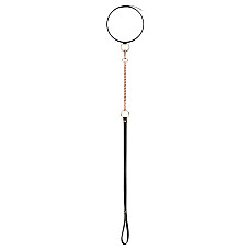 Ошейник с поводком Rosy Gold - Collar with Leash - Black