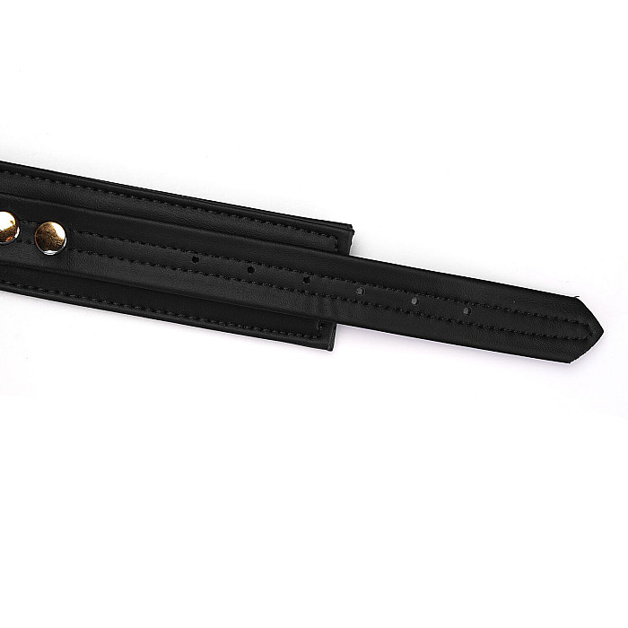 Ошейник с поводком Liebe Seele Black Organosilicon Collar with Leash, экокожа