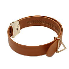 Ошейник с поводком LOCKINK Tied Collar with Leash Set, коричневый, цепь с кожаной петлей и карабином