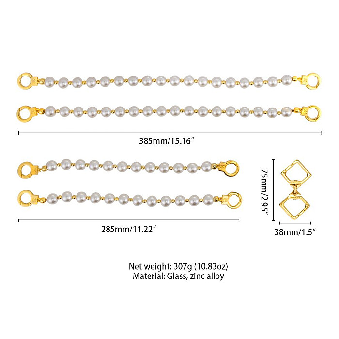 Перлинний нашийник з повідцем та наручниками LOCKINK Pearl Bondage & Restraint Set