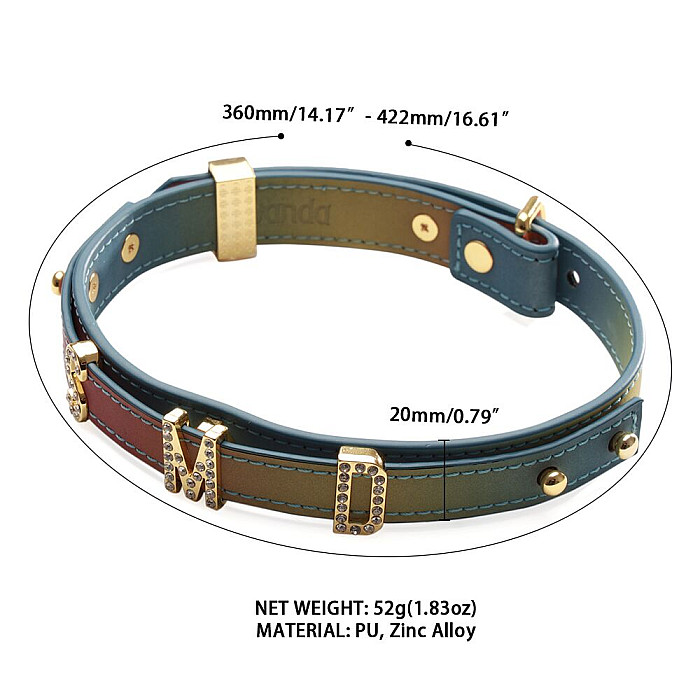 Нашийник LOCKINK Multi-color DIY Alphabet Collar