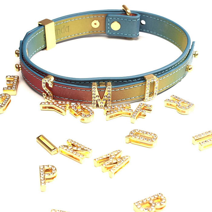 Нашийник LOCKINK Multi-color DIY Alphabet Collar