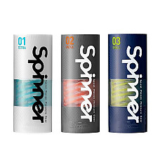 Мастурбатор Tenga Spinner 02 Hexa з пружною стимулювальною спіраллю всередині, стандартна спіраль