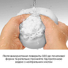 Мастурбатор Tenga Geo Aqua, новий матеріал, ніжні хвилі, новий ступінь розвитку Tenga Egg