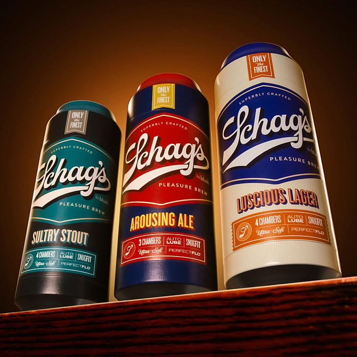 Мастурбатор – банка пива Blush Schag's Luscious Lager Masturbator Frosted, самосмазывающийся, вакуум