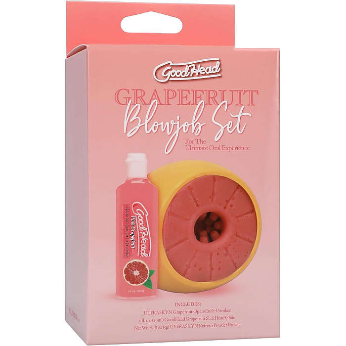 Набор для минета Doc Johnson GoodHead Grapefruit Blowjob Set - Yellow
