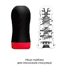 Мастурбатор Tenga Air-Tech Twist Tickle Red с изменяемой тугостью обхвата, эффект глубокого минета