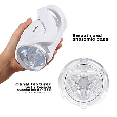 Мастурбатор Dorcel DEEP BLOW WHITE, двойное использование