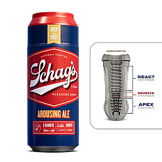 Мастурбатор – банка пива Blush Schag's Arousing Ale Masturbator – Frosted, самосмазывающийся, вакуум