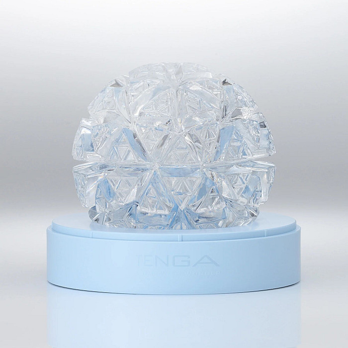 Мастурбатор Tenga Geo Glacier Clear, новий матеріал, інтенсивні блоки