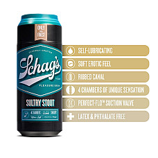 Мастурбатор – банка пива Blush Schag's – Sultry Stout Masturbator – Frosted, самосмазывающийся, вакуум