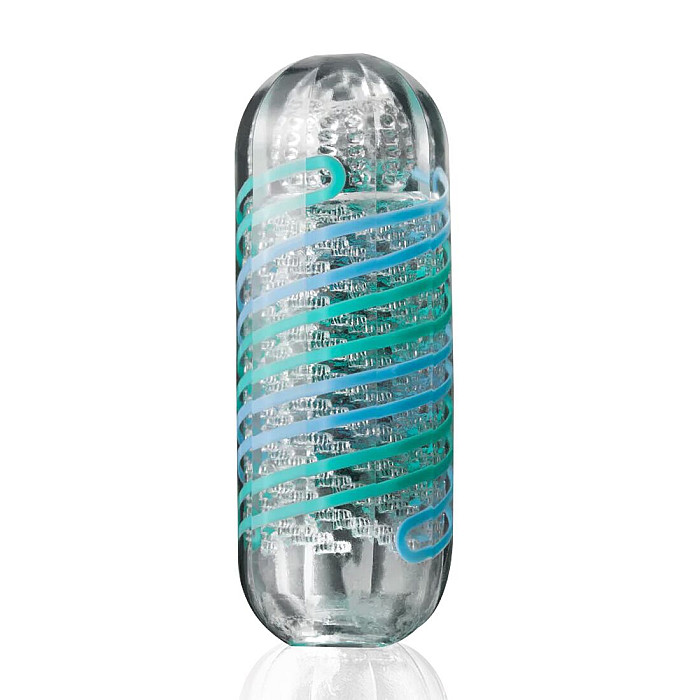 Мастурбатор Tenga Spinner 04 Pixel Cool Edition с упругой стимулирующей спиралью внутри