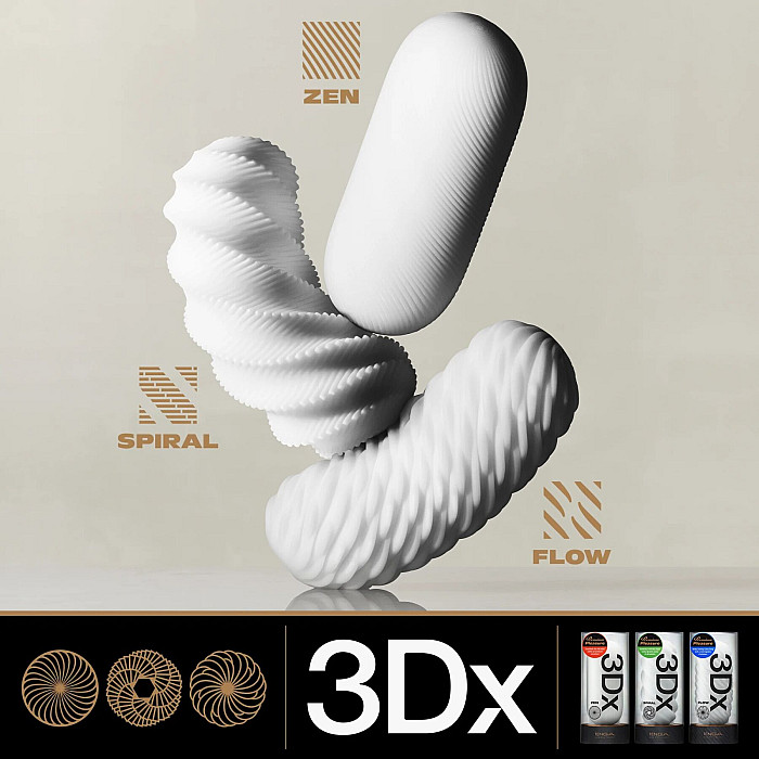 Мастурбатор Tenga 3Dx Zen, дуже ніжний