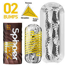 Мастурбатор Tenga Spinner DX 02 Bumps, с упругой стимулирующей спиралью внутри, среднее воздействие