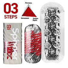 Мастурбатор Tenga Spinner DX 03 Steps, с упругой стимулирующей спиралью внутри, мощное воздействие