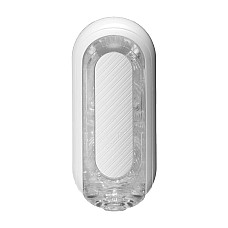 Мастурбатор Tenga Flip Zero Gravity White, изменяемая интенсивность стимуляции, раскладной