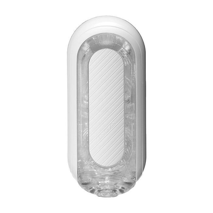 Мастурбатор Tenga Flip Zero Gravity White, змінна інтенсивність стимуляції, розкладний