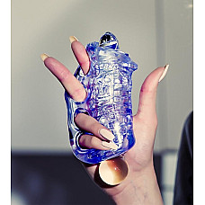 Мастурбатор Fleshlight Fleshskins Grip Blue Ice, надежная фиксация на руке, отлично для пар и минета