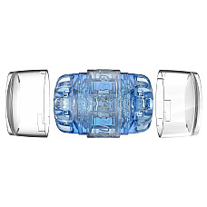 Мастурбатор Fleshlight Quickshot Turbo Blue Ice, компактный, отлично для пар и минета