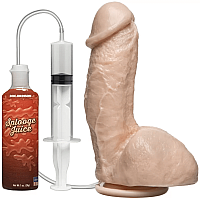 Кончающий фаллоимитатор Doc Johnson The Amazing Squirting Realistic Cock, ПВХ, диаметр 5,1см