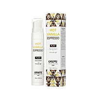 Стимулирующий гель EXSENS Kissable Hot Vanilla Espresso 15мл можно для поцелуев, охлаждающий