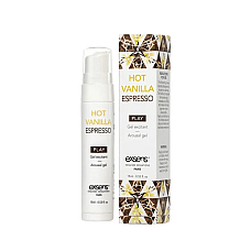 Стимулюючий гель EXSENS Kissable Hot Vanilla Espresso 15мл можна для поцілунків, охолоджуючий