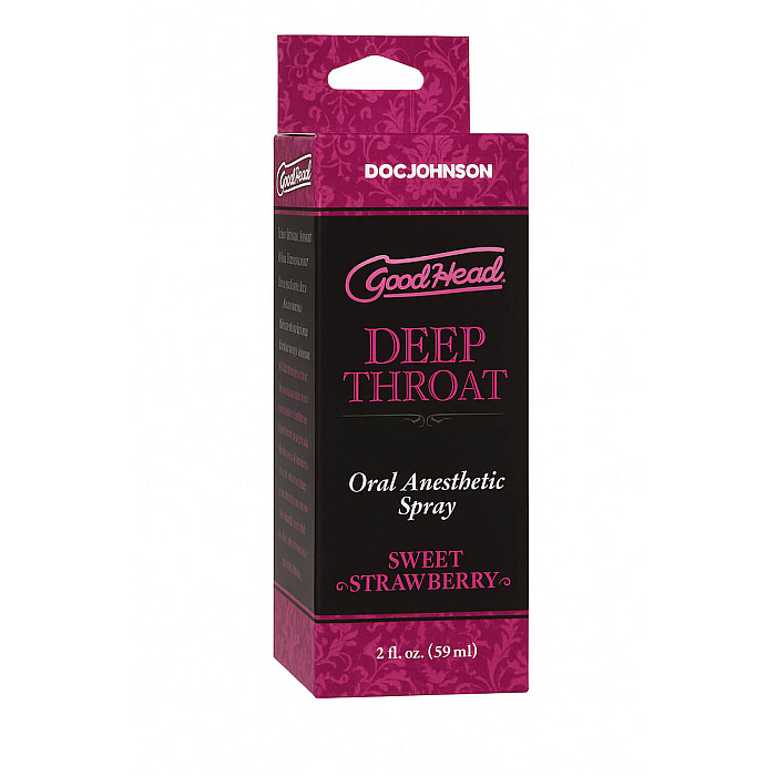 Спрей для минета Doc Johnson GoodHead DeepThroat Spray – Sweet Strawberry 59 мл для глубокого минета