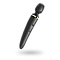 Вібромасажер Satisfyer Wand-er Woman (Black/Gold), водонепроникний, потужний, розмір XXL